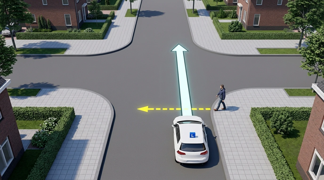 Realistic Dutch driving scenario photograph